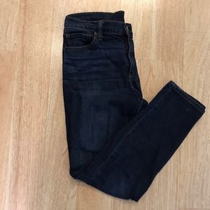 Dark wash skinny jeans